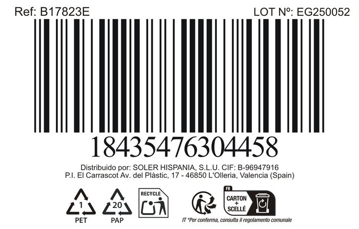 New Neron Cacerola de Acero Inoxidable con Tapa 22 cm (5 L) (6 Unidades)
