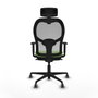 PIQUERAS Y CRESPO Silla de oficina Jorquera con mecanismo Sincro, Pistacho y Gris