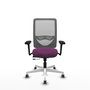 PIQUERAS Y CRESPO Silla de oficina Zulema con mecanismo Sincro/Traslack, Morado y Gris