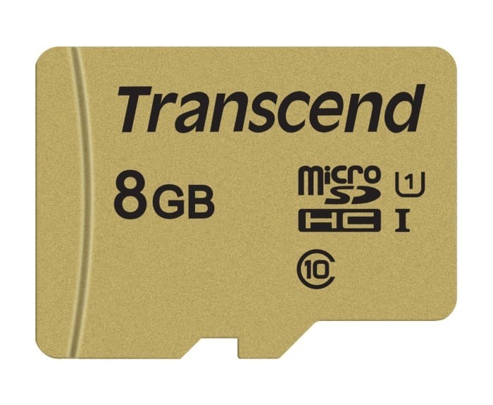 Transcend microSDHC USD500S 8GB con adaptador