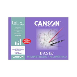 CANSON-GUARRO Bloc de dibujo Basik milimetrado A3 100g 50h