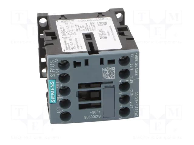 SIEMENS 3RT2317-1AP00 Contactor 4-polar 12A 230VAC SIEMENS 3RT2317-1AP00 Contactor 4-polar 12A 230VAC