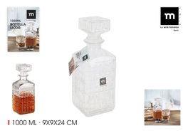 La Mediterranea Botella de Vidrio para Licor 1L (Pack de 12 unidades)​