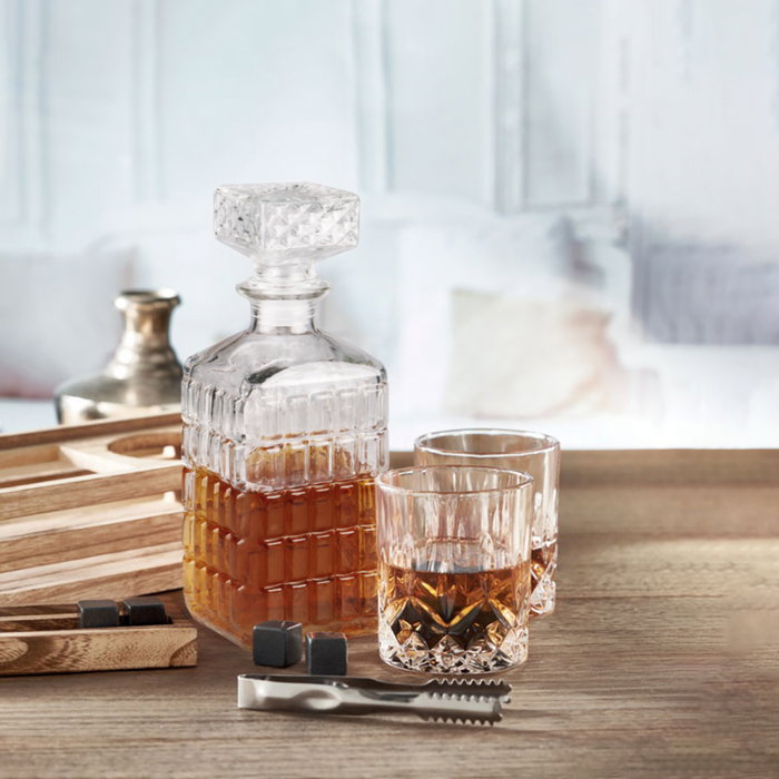 La Mediterranea Botella de Vidrio para Licor 1L (Pack de 12 unidades)​