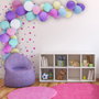 Party Time Soportes para Globos - Kit para Decoración de Eventos con Tira Perforada y Pastillas Adhesivas