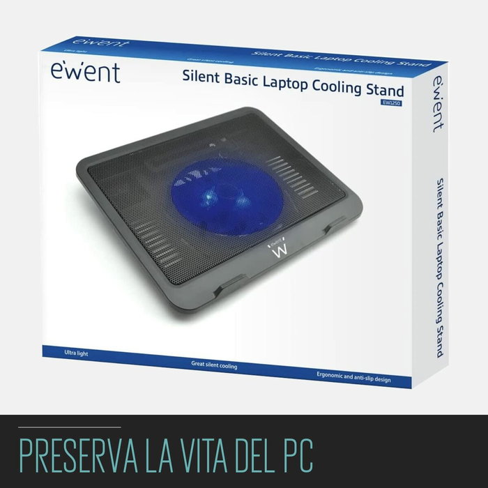 Ewent EW1250 Base de refrigeración para portátil hasta 16 pulgadas Ewent EW1250 Base de refrigeración para portátil hasta 16 pulgadas