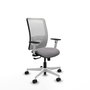 PIQUERAS Y CRESPO Silla de oficina Zulema con mecanismo Sincro, Gris y Blanco
