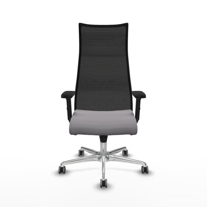 PIQUERAS Y CRESPO Sillón Albacete con Mecanismo Sincro, Similpiel Gris y Malla Negro PIQUERAS Y CRESPO Sillón Albacete con Mecanismo Sincro, Similpiel Gris y Malla Negro