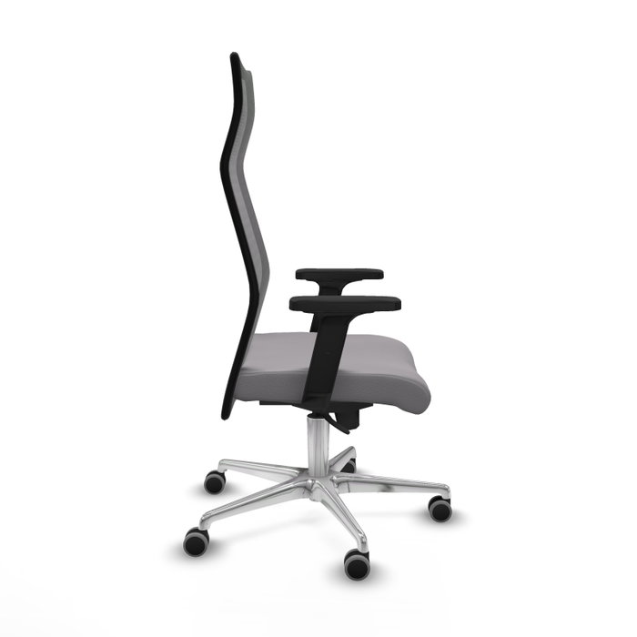 PIQUERAS Y CRESPO Sillón Albacete con Mecanismo Sincro, Similpiel Gris y Malla Negro PIQUERAS Y CRESPO Sillón Albacete con Mecanismo Sincro, Similpiel Gris y Malla Negro