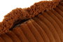 DKD Home Decor Cojín de Poliéster Borreguito Terracota 45x15x45 cm