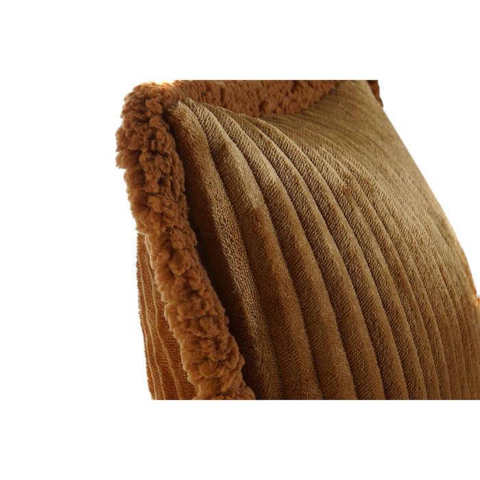 DKD Home Decor Cojín de Poliéster Borreguito Terracota 45x15x45 cm