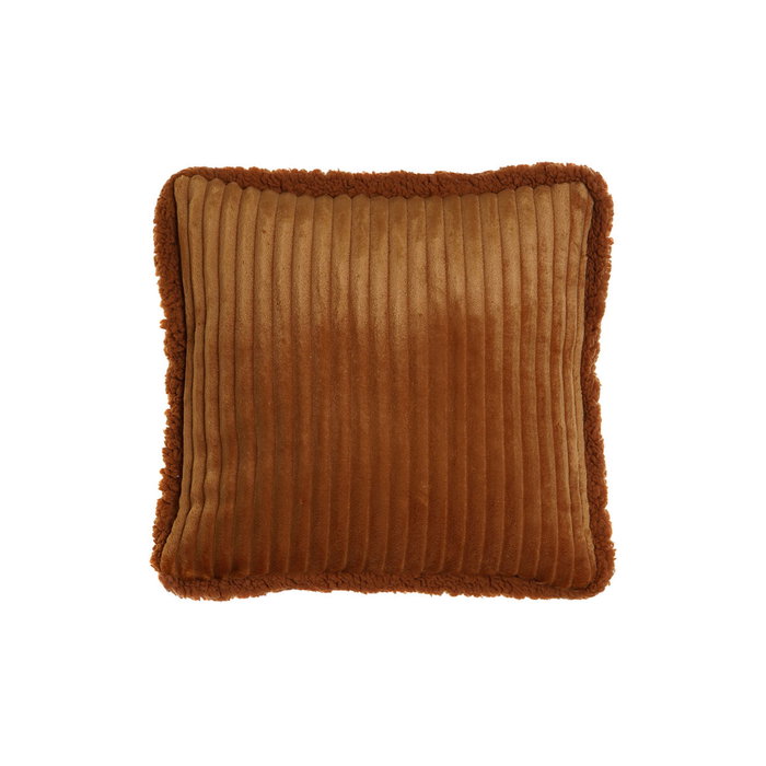 DKD Home Decor Cojín de Poliéster Borreguito Terracota 45x15x45 cm