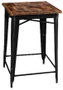 DKD Home Decor Mesa de Bar BAR METAL de Metal y Madera 66x66x102