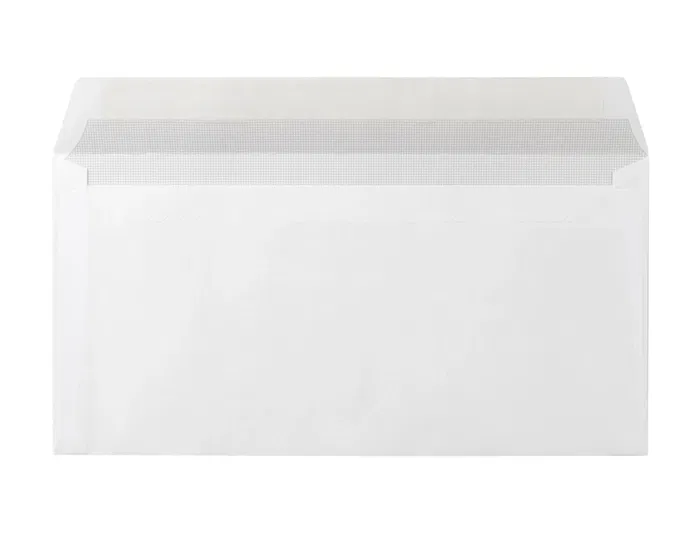 Liderpapel Sobre N.4 Blanco Americano Ventana Derecha 115x225mm Tira Silicona Open System Caja 500 Unidades