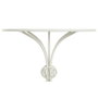 DKD Home Decor Mesita Auxiliar de Metal Blanco 81x81x81,5 cm