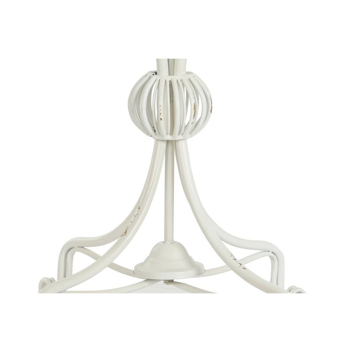 DKD Home Decor Mesita Auxiliar de Metal Blanco 81x81x81,5 cm