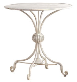 DKD Home Decor Mesita Auxiliar de Metal Blanco 81x81x81,5 cm