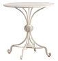 DKD Home Decor Mesita Auxiliar de Metal Blanco 81x81x81,5 cm