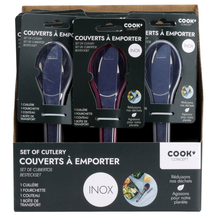 Cook Concept Juego de Cubiertos para Llevar TAKE AWAY 18 unidades