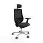 PIQUERAS Y CRESPO Silla de oficina Mardos con mecanismo Sincro/Traslack Negro