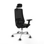 PIQUERAS Y CRESPO Silla de oficina Mardos con mecanismo Sincro/Traslack Negro