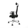 PIQUERAS Y CRESPO Silla de oficina Mardos con mecanismo Sincro/Traslack Negro