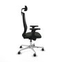 PIQUERAS Y CRESPO Silla de oficina Mardos con mecanismo Sincro/Traslack Negro