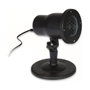 Proyector LED efecto tormenta de nieve IP44 Negro