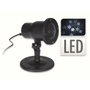 Proyector LED efecto tormenta de nieve IP44 Negro