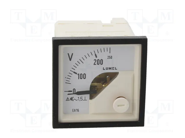 LUMEL EA16N Voltímetro Analógico para Panel 0-250V VAC LUMEL EA16N Voltímetro Analógico para Panel 0-250V VAC