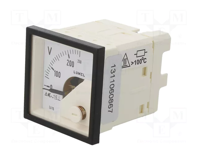 LUMEL EA16N Voltímetro Analógico para Panel 0-250V VAC LUMEL EA16N Voltímetro Analógico para Panel 0-250V VAC