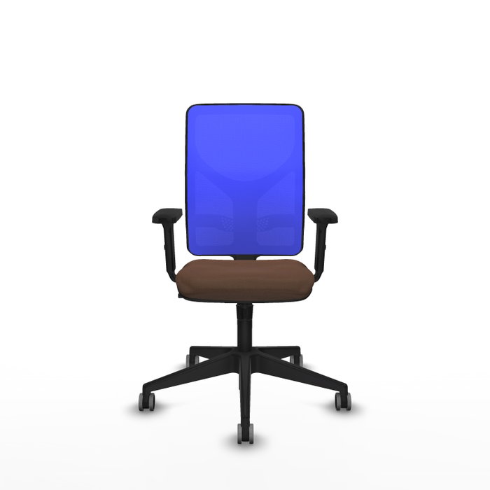 PIQUERAS Y CRESPO Silla de oficina Motilla con mecanismo Sincro, Azul y Marrón oscuro PIQUERAS Y CRESPO Silla de oficina Motilla con mecanismo Sincro, Azul y Marrón oscuro