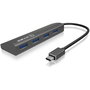 ICY BOX IB-AC6405-C Concentrador Hub USB-C 4 Puertos USB 3.0 (5 Gbps) Aluminio Antracita Plug & Play