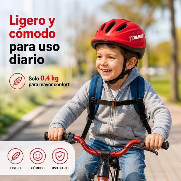 Toimsa Casco Rojo 52-56 cm