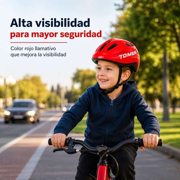 Toimsa Casco Rojo 52-56 cm