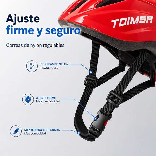 Toimsa Casco Rojo 52-56 cm