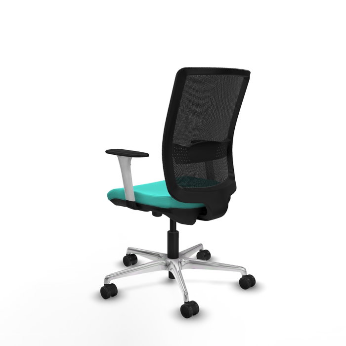 PIQUERAS Y CRESPO Silla de oficina Haches con mecanismo Sincro/Traslack, Turquesa y Negro PIQUERAS Y CRESPO Silla de oficina Haches con mecanismo Sincro/Traslack, Turquesa y Negro