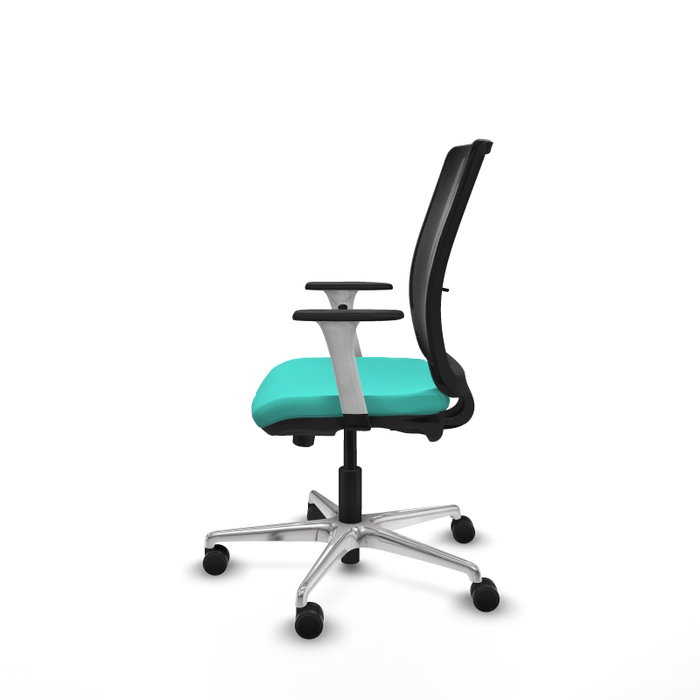 PIQUERAS Y CRESPO Silla de oficina Haches con mecanismo Sincro/Traslack, Turquesa y Negro PIQUERAS Y CRESPO Silla de oficina Haches con mecanismo Sincro/Traslack, Turquesa y Negro
