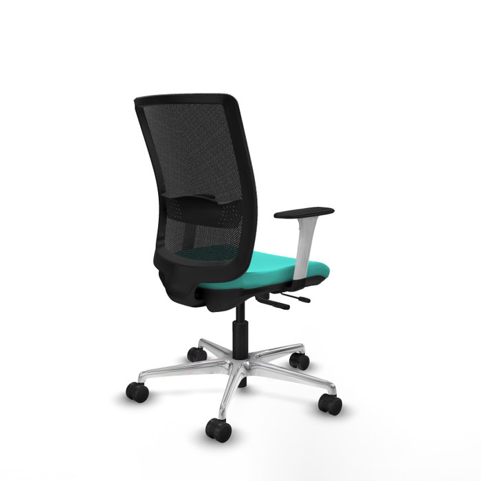 PIQUERAS Y CRESPO Silla de oficina Haches con mecanismo Sincro/Traslack, Turquesa y Negro PIQUERAS Y CRESPO Silla de oficina Haches con mecanismo Sincro/Traslack, Turquesa y Negro