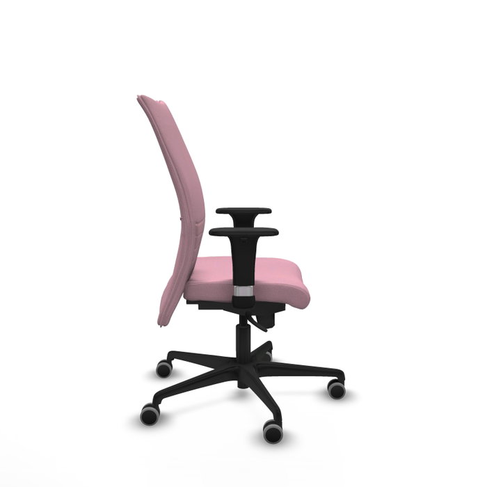 PIQUERAS Y CRESPO Silla Albacete Confidente Rosa con Mecanismo Sincro y Brazos 1D