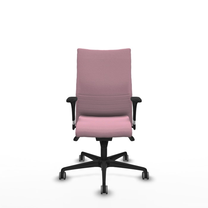 PIQUERAS Y CRESPO Silla Albacete Confidente Rosa con Mecanismo Sincro y Brazos 1D