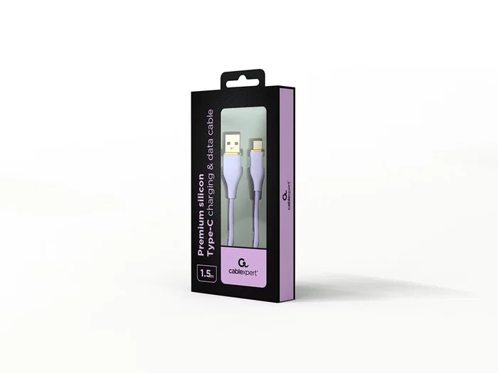 Gembird Cable USB A a USB C de Silicona Premium 1,5 m Púrpura Gembird Cable USB A a USB C de Silicona Premium 1,5 m Púrpura
