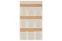 DKD Home Decor Organizador Colgante de Bambú y Tela Natural 45x81 cm
