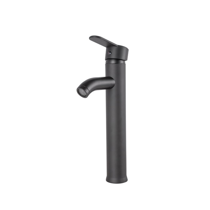 Grifo de lavabo monomando de estilo clásico Negro con caño alto Grifo de lavabo monomando de estilo clásico Negro con caño alto