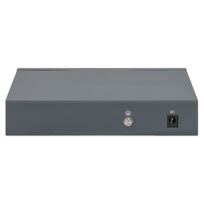 Intellinet Switch Gigabit 5 Puertos con PoE Passthrough, 1 Puerto PD PoE++ 95W y 4 Puertos PSE PoE, Montaje Pared o Mesa, 65W Presupuesto PoE, Conmutador de Red 10/100/1000