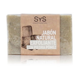 S&S Jabón Exfoliante con Piedra Pómez 100g - Exfoliante suave para eliminar pieles muertas e impurezas