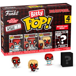 Funko Bitty POP Marvel Deadpool Sleepover Blister 4 Figuras Misteriosas Raras o Hiperraras Coleccionables