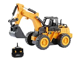 Vikingtoys Excavadora XL Eco-Bio Juguete Didáctico Sostenible Fabricado con Caña de Azúcar y Madera Reciclable