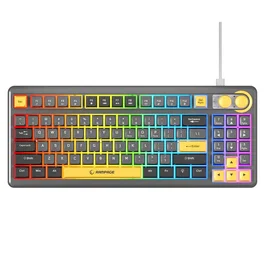 Rampage Cyclone Knob RGB 90% Teclado Mecánico Gaming Layout Polaco