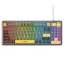 Rampage Cyclone Knob RGB 90% Teclado Mecánico Gaming Layout Polaco